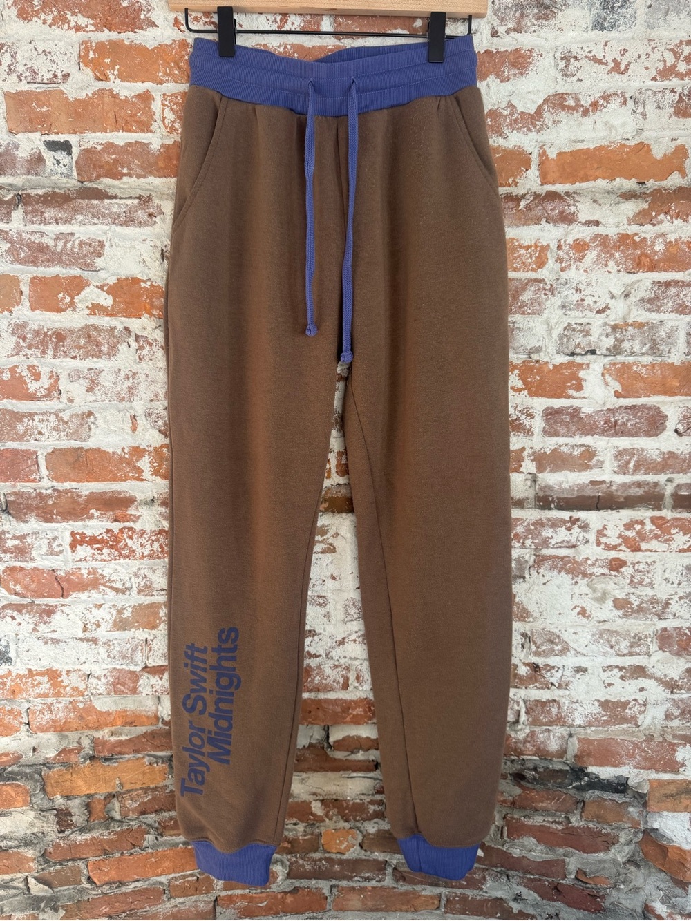 Taylor Swift Midnights Brown & Blue Jogger Sweatpants Size Small
